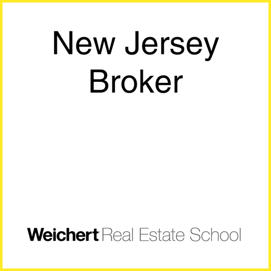 NJ Real Estate 150-Hr Broker Course  | Online | Self-Study